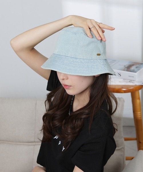 プレートネーム付デニムバゲットハット（ハット）｜pumpkin port