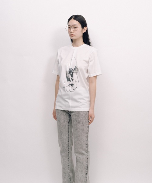 KEISUKEYOSHIDA(ケイスケヨシダ)の「Back Lining T-shirt(Tシャツ/カットソー・レディース・ブラック/ホワイト・M/L)」の5枚目の写真