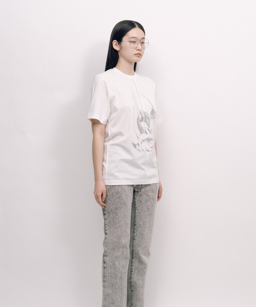 KEISUKEYOSHIDA(ケイスケヨシダ)の「Back Lining T-shirt(Tシャツ/カットソー・レディース・ブラック/ホワイト・M/L)」の6枚目の写真