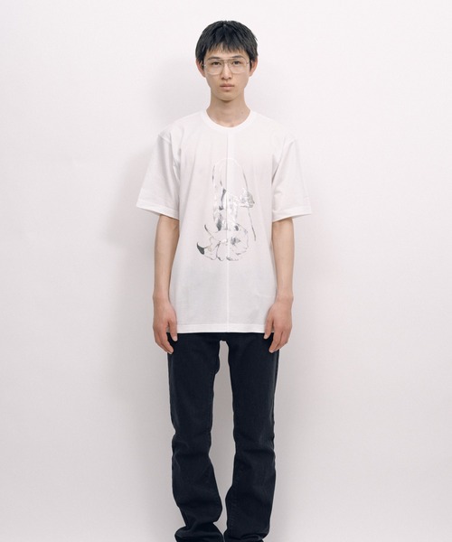 KEISUKEYOSHIDA(ケイスケヨシダ)の「Back Lining T-shirt(Tシャツ/カットソー・レディース・ブラック/ホワイト・M/L)」の8枚目の写真