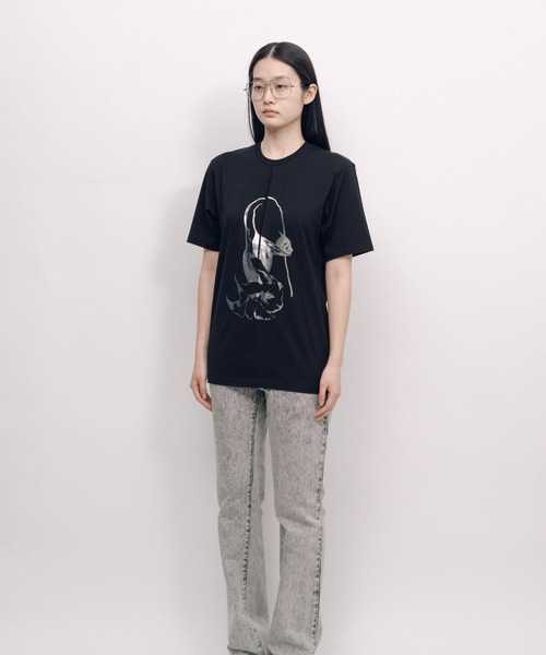 KEISUKEYOSHIDA(ケイスケヨシダ)の「Back Lining T-shirt(Tシャツ/カットソー・レディース・ブラック/ホワイト・M/L)」の14枚目の写真