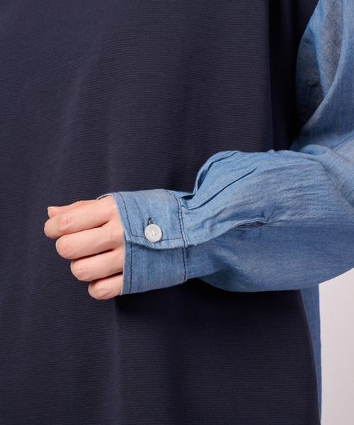 Arnold Palmer(アーノルドパーマー)の「サーデニム ドッキング プルオーバー(Tシャツ/カットソー・レディース・ネイビー/ダークネイビー・L/M/S)」の11枚目の写真