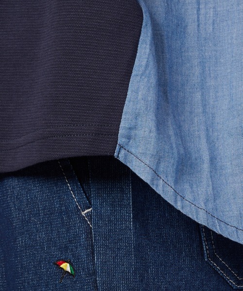 Arnold Palmer(アーノルドパーマー)の「サーデニム ドッキング プルオーバー(Tシャツ/カットソー・レディース・ネイビー/ダークネイビー・L/M/S)」の12枚目の写真