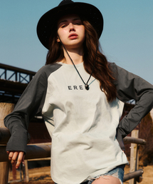Logo Raglan long-sleeved T-shirt Mint