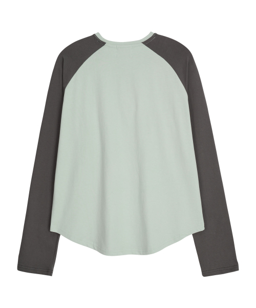 ERER(エルエル)の「Logo Raglan long-sleeved T-shirt Mint(Tシャツ/カットソー・レディース・ミント・F)」の7枚目の写真