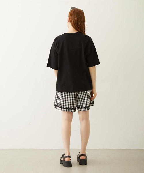 MILKFED.（ミルクフェド）の「TRIMMED GINGHAM CHECK SHORTS（その他パンツ・レディース・ブラウン/レッド/ブラック・ONE SIZE）」の6枚目の写真