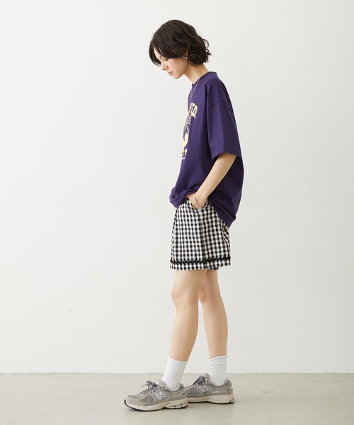MILKFED.（ミルクフェド）の「TRIMMED GINGHAM CHECK SHORTS（その他パンツ・レディース・ブラウン/レッド/ブラック・ONE SIZE）」の17枚目の写真