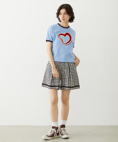 MILKFED.（ミルクフェド）の「TRIMMED GINGHAM CHECK SHORTS（その他パンツ・レディース・ブラウン/レッド/ブラック・ONE SIZE）」の11枚目の写真