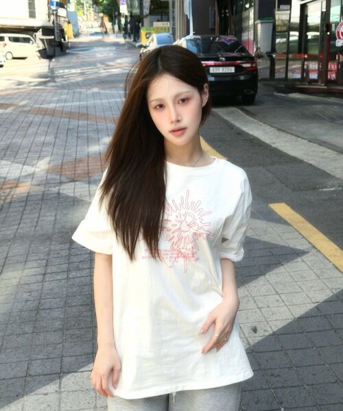 DEFGARMENTS（デフグラメンツ）の「SPREAD HEART T-SHIRTS [IVORY]（Tシャツ/カットソー・レディース・その他・F）」の3枚目の写真