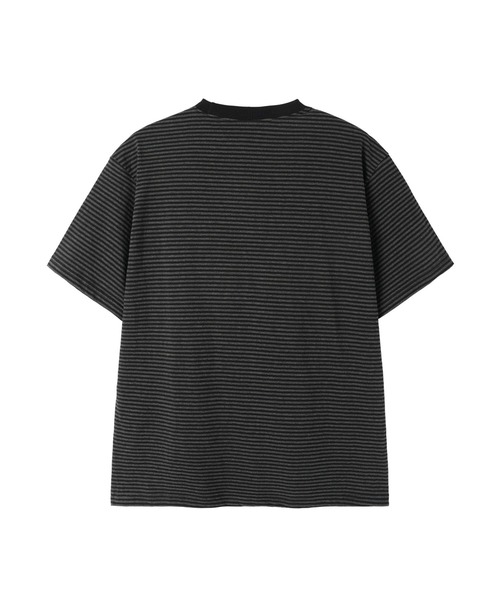 OY（オーワイ）の「『OY/オーワイ』STRIPE EMBROIDERED LOGO TEE /ボーダーエンブロイダードロゴ Tシャツ（Tシャツ/カットソー・メンズ・ネイビー/ブラック・L/M）」の14枚目の写真