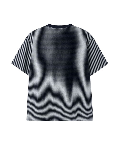 OY（オーワイ）の「『OY/オーワイ』STRIPE EMBROIDERED LOGO TEE /ボーダーエンブロイダードロゴ Tシャツ（Tシャツ/カットソー・メンズ・ネイビー/ブラック・L/M）」の16枚目の写真