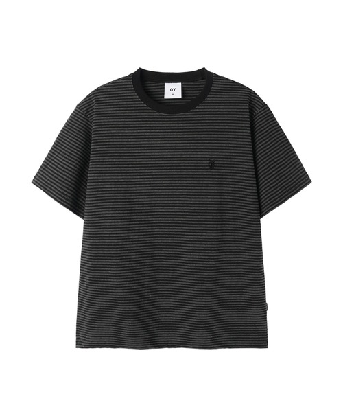 OY（オーワイ）の「『OY/オーワイ』STRIPE EMBROIDERED LOGO TEE /ボーダーエンブロイダードロゴ Tシャツ（Tシャツ/カットソー・メンズ・ネイビー/ブラック・L/M）」の13枚目の写真