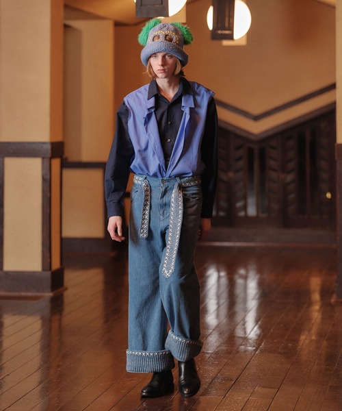 amok(アモク)の「DOCKING SHIRT(シャツ/ブラウス・メンズ・ホワイト/ネイビー・L/M/S)」の15枚目の写真