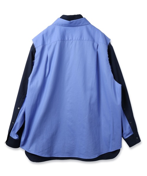 amok(アモク)の「DOCKING SHIRT(シャツ/ブラウス・メンズ・ホワイト/ネイビー・L/M/S)」の17枚目の写真