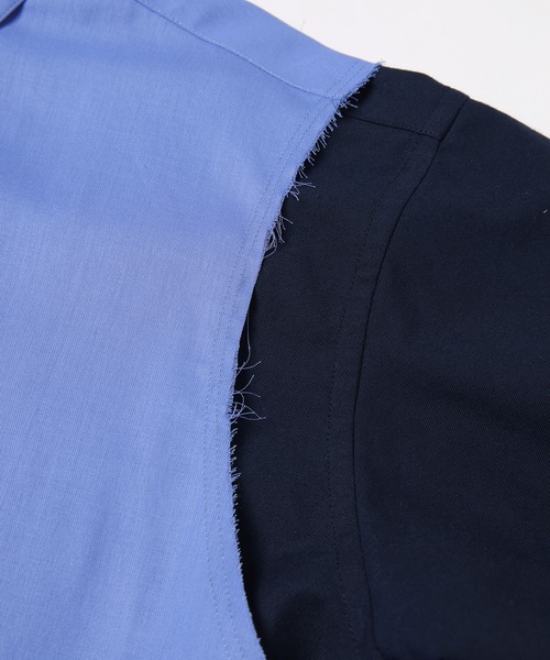 amok(アモク)の「DOCKING SHIRT(シャツ/ブラウス・メンズ・ホワイト/ネイビー・L/M/S)」の3枚目の写真