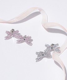 JILL by JILL STUART | Cubic パヴェリボンピアス(ピアス（両耳用）)