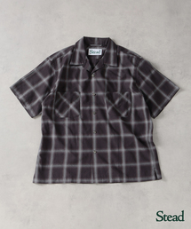 JOURNAL STANDARD J.S HOMESTEAD | Stead / コットン ツイル オンブレ 半袖 チェック シャツ(シャツ/ブラウス)