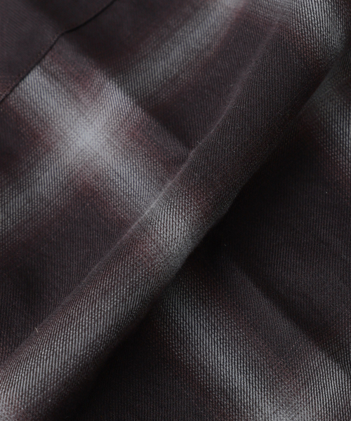 JOURNAL STANDARD J.S HOMESTEAD(ジャーナルスタンダードホームステッド)の「Stead / コットン ツイル オンブレ 半袖 チェック シャツ(シャツ/ブラウス・メンズ・ネイビー/ベージュ/ブラック系その他・LARGE/MEDIUM)」の14枚目の写真