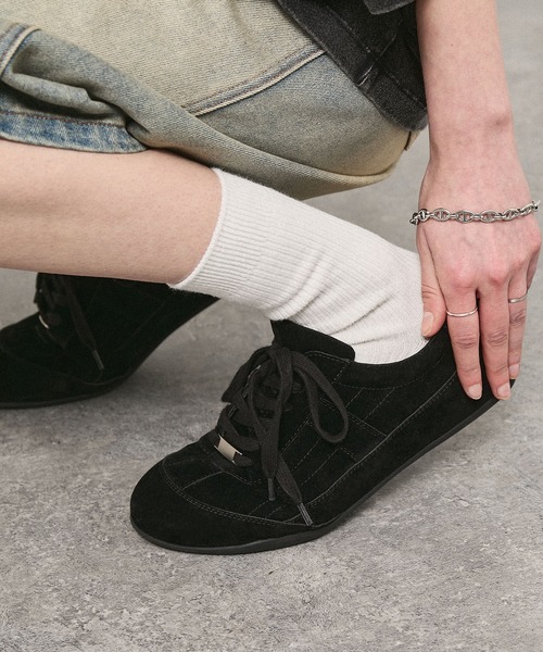 Alfred Alex(アルフレッドアレックス)の「【Alfred Alex】Metal Parts Racing Shoes / メタルパーツ レーシングシューズ(スニーカー・メンズ・ブラウン/チャコール/ブラック・L/M/S)」の5枚目の写真