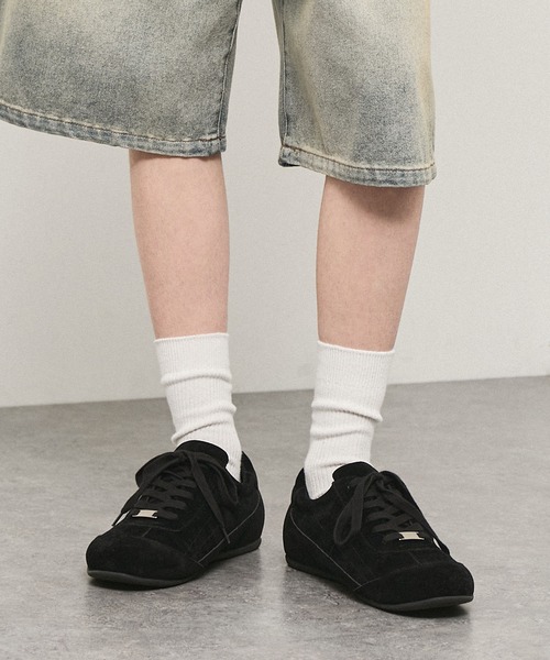 Alfred Alex(アルフレッドアレックス)の「【Alfred Alex】Metal Parts Racing Shoes / メタルパーツ レーシングシューズ(スニーカー・メンズ・ブラウン/チャコール/ブラック・L/M/S)」の6枚目の写真