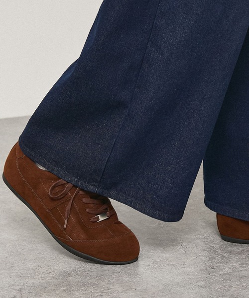 Alfred Alex(アルフレッドアレックス)の「【Alfred Alex】Metal Parts Racing Shoes / メタルパーツ レーシングシューズ(スニーカー・メンズ・ブラウン/チャコール/ブラック・L/M/S)」の14枚目の写真