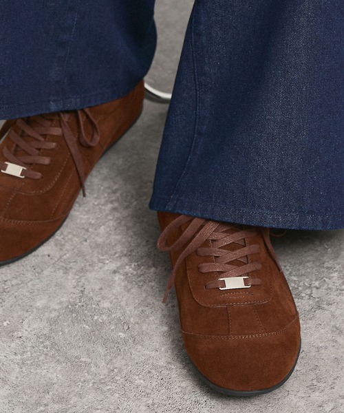 Alfred Alex(アルフレッドアレックス)の「【Alfred Alex】Metal Parts Racing Shoes / メタルパーツ レーシングシューズ(スニーカー・メンズ・ブラウン/チャコール/ブラック・L/M/S)」の18枚目の写真