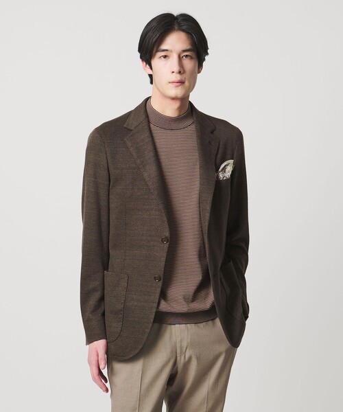 UNITED ARROWS(ユナイテッドアローズ)の「ソフト カノコ シングル 2ボタン テーラードジャケット COMFORT EASY‐MODEL(テーラードジャケット・メンズ・ダークブラウン・46/50/44/48)」の10枚目の写真