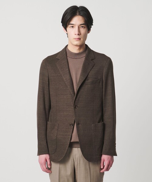 UNITED ARROWS(ユナイテッドアローズ)の「ソフト カノコ シングル 2ボタン テーラードジャケット COMFORT EASY‐MODEL(テーラードジャケット・メンズ・ダークブラウン・46/50/44/48)」の12枚目の写真