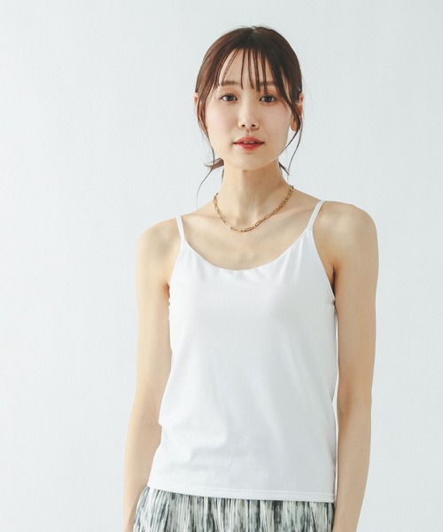 GLOBAL WORK（グローバルワーク）の「Fffit エフィット/カップ付きキャミUネック/625136（キャミソール・レディース・ダークブラウン/ブラック/オフホワイト・LARGE/X-LARGE/SMALL/MEDIUM）」の6枚目の写真