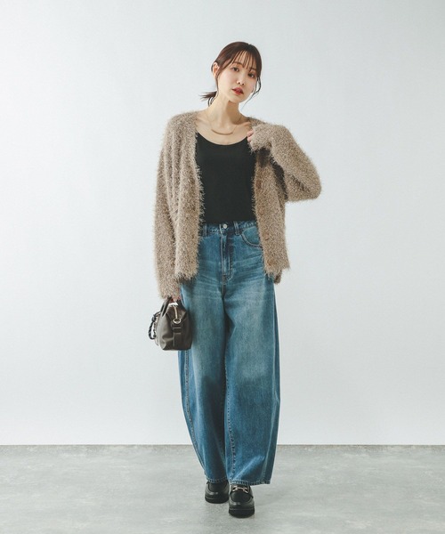 GLOBAL WORK（グローバルワーク）の「Fffit エフィット/カップ付きキャミUネック/625136（キャミソール・レディース・ダークブラウン/ブラック/オフホワイト・LARGE/X-LARGE/SMALL/MEDIUM）」の8枚目の写真