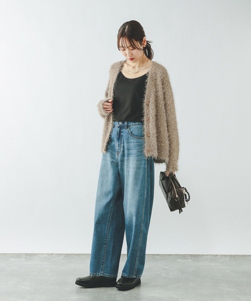 GLOBAL WORK（グローバルワーク）の「Fffit エフィット/カップ付きキャミUネック/625136（キャミソール・レディース・ダークブラウン/ブラック/オフホワイト・LARGE/X-LARGE/SMALL/MEDIUM）」の9枚目の写真