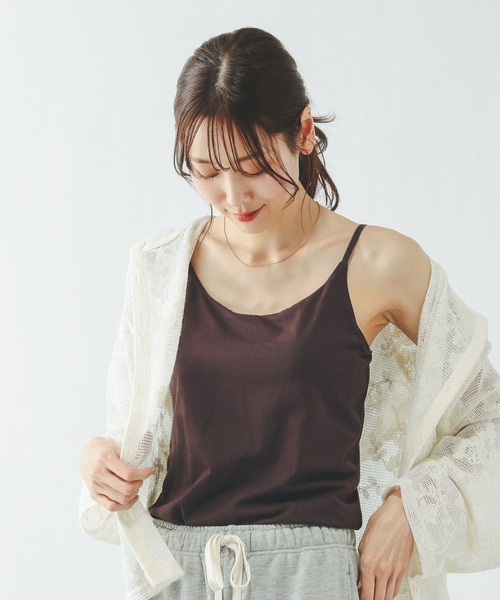 GLOBAL WORK（グローバルワーク）の「Fffit エフィット/カップ付きキャミUネック/625136（キャミソール・レディース・ダークブラウン/ブラック/オフホワイト・LARGE/X-LARGE/SMALL/MEDIUM）」の16枚目の写真