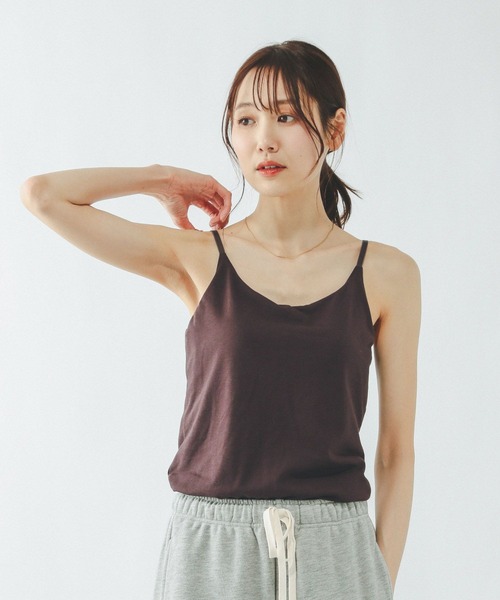 GLOBAL WORK（グローバルワーク）の「Fffit エフィット/カップ付きキャミUネック/625136（キャミソール・レディース・ダークブラウン/ブラック/オフホワイト・LARGE/X-LARGE/SMALL/MEDIUM）」の17枚目の写真