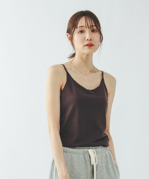 GLOBAL WORK（グローバルワーク）の「Fffit エフィット/カップ付きキャミUネック/625136（キャミソール・レディース・ダークブラウン/ブラック/オフホワイト・LARGE/X-LARGE/SMALL/MEDIUM）」の18枚目の写真