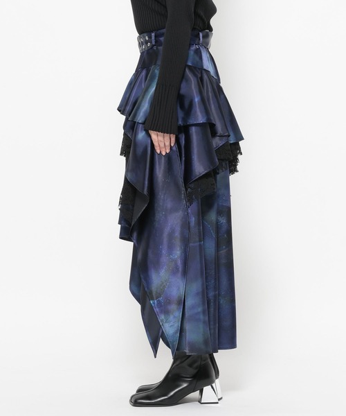 HARE（ハレ）の「アシメイレヘムティアードスカート(HARE)（スカート・レディース・ブルー/チェック/ブラック・FREE）」の20枚目の写真