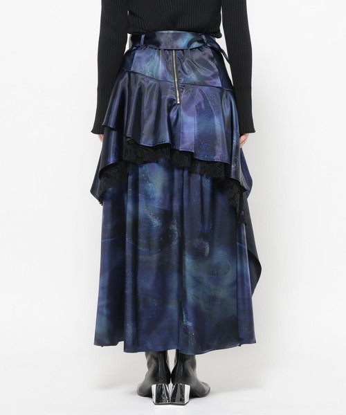 HARE（ハレ）の「アシメイレヘムティアードスカート(HARE)（スカート・レディース・ブルー/チェック/ブラック・FREE）」の21枚目の写真