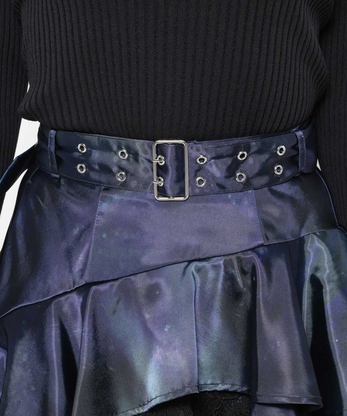 HARE（ハレ）の「アシメイレヘムティアードスカート(HARE)（スカート・レディース・ブルー/チェック/ブラック・FREE）」の22枚目の写真