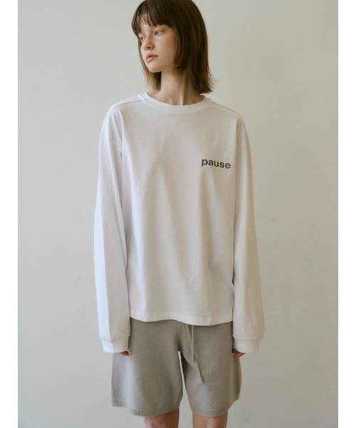 TINKNIT(ティンニット)の「パースプリントTシャツ_ホワイト(Tシャツ/カットソー・レディース・その他・FREE)」の2枚目の写真