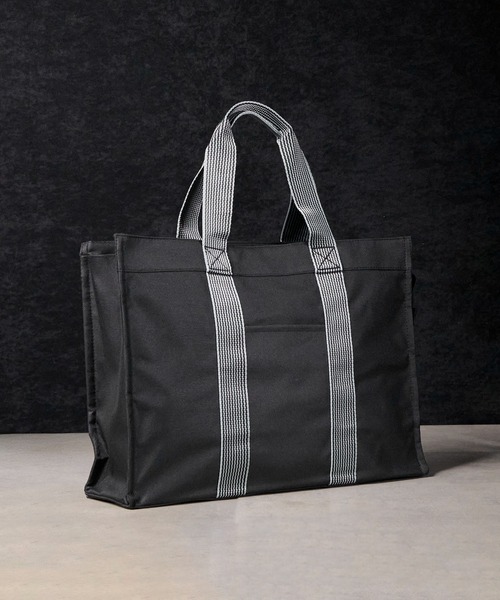 CALIFORNIA OUTFITTERS(カリフォルニア アウトフィッターズ)の「3C14 ラインテープハンドル トートバッグ(トートバッグ・メンズ・ブラック・ONESIZE)」の1枚目の写真