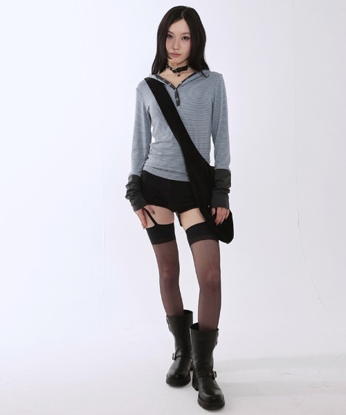 scene emo まとめ売り　ベルト　パーカー　タイツ　ボーダー　ブレスレット A'GEM/9 × .kom 『runningHIGH/ランニングハイ』 STUDDED LEATHER