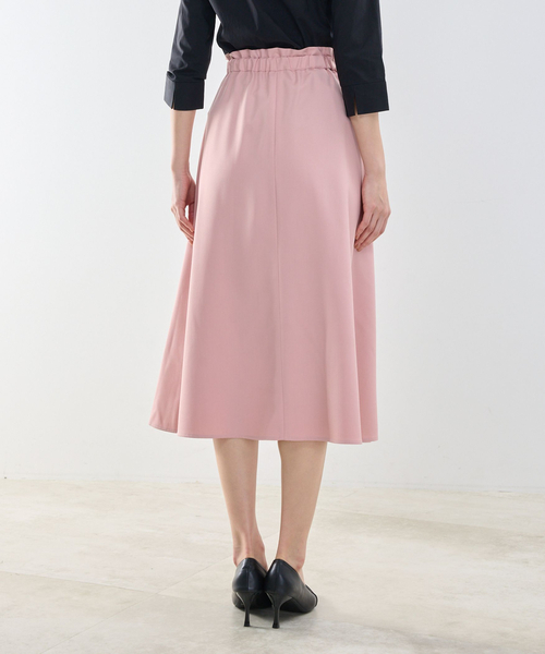 NARACAMICIE(ナラカミーチェ)の「【NARACAMICIE】【セットアップ対応】リボンラップフレアスカート(スカート・レディース・ブラウン系/ブルー/ネイビー/ブラウン/ピンク・M/XL)」の8枚目の写真