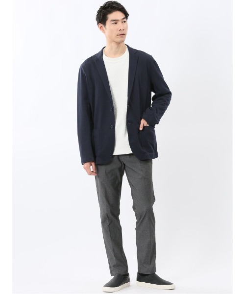 TAKA-Q（タカキュー）の「【ストレッチ】タカキュー カットジャガード 2ボタン カット ジャケット（テーラードジャケット・メンズ・ライトグレー/ネイビー・X-LARGE/MEDIUM/LARGE）」の15枚目の写真