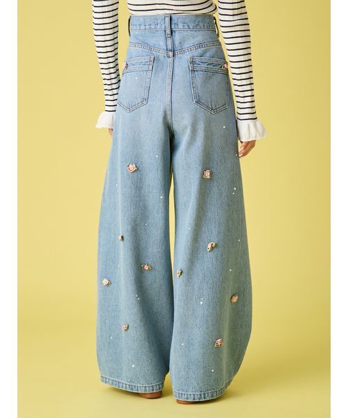 LILY BROWN（リリーブラウン）の「[L.B CANDY STOCK]バリエーションビジューデニムパンツ（その他パンツ・レディース・ブルー/ライトブルー・1/0）」の17枚目の写真