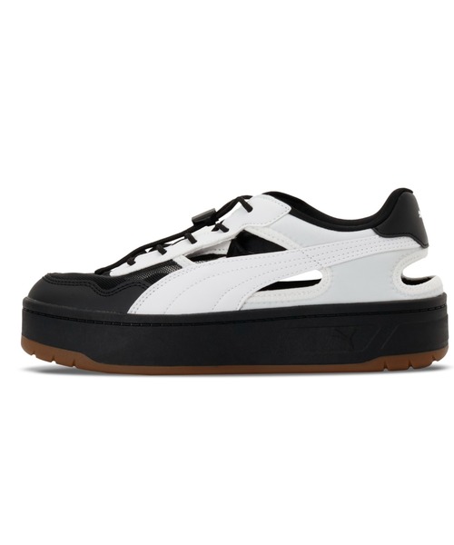 PUMA(プーマ)の「PUMA プーマ ウィメンズ コート ラリー スカイ ミュール スニーカー(スニーカー・レディース・ブラック/ホワイト・23.5cm/22.0cm/24.5cm/24.0cm/22.5cm/25.0cm/25.5cm/23.0cm)」の2枚目の写真