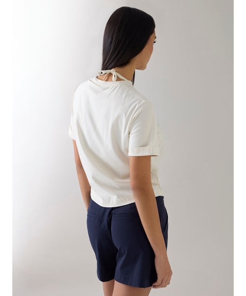 Guess(ゲス)の「GUESS X NS Logo Tee Tシャツ ロゴTシャツ(Tシャツ/カットソー・レディース・ダークネイビー/クリーム・LARGE/MEDIUM/SMALL/X-SMALL)」の6枚目の写真