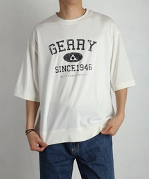 GERRY 接触冷感 UVカット ワイドシルエット カレッジロゴ 半袖スウェット