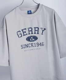 GERRY 接触冷感 UVカット ワイドシルエット カレッジロゴ 半袖スウェット