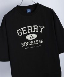 GERRY 接触冷感 UVカット ワイドシルエット カレッジロゴ 半袖スウェット