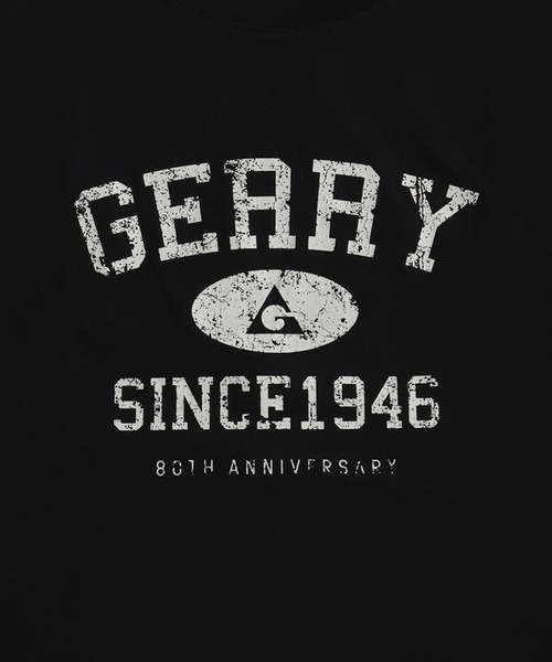 GERRY（ジェリー）の「GERRY 接触冷感 UVカット ワイドシルエット カレッジロゴ 半袖スウェット（Tシャツ/カットソー・メンズ・ライトグレー/アイボリー/ブラック・LL/L/M）」の10枚目の写真