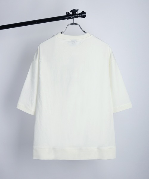 GERRY（ジェリー）の「GERRY 接触冷感 UVカット ワイドシルエット カレッジロゴ 半袖スウェット（Tシャツ/カットソー・メンズ・ライトグレー/アイボリー/ブラック・LL/L/M）」の15枚目の写真